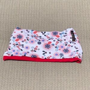 YOGABELLA ACTIVEWEAR TWIST BANDEAU REVERSIBLE TOP, SIZE SMALL